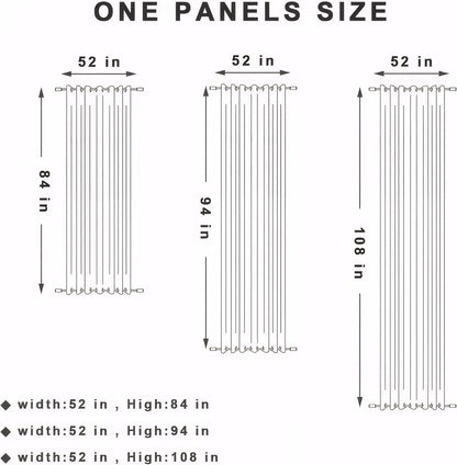 Waterproof Windproof Blackout Thermal Insulated Privacy Curtains for Garden Patio Gazebo