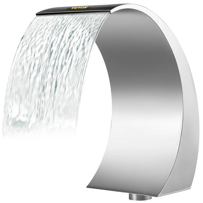Stainless Steel Waterfall Pool Fountain for Inground & Above Ground Pools