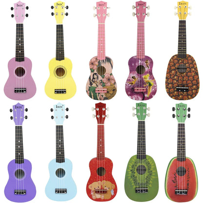 IRIN 21-Inch Hawaiian Beginner Soprano Ukulele