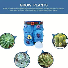 Jeans Pants Shape Flower Pot
