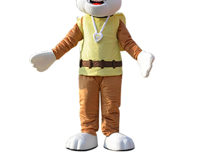 Adult Blue Dog Cartoon Mascot Costume – Full Body Party Outfit