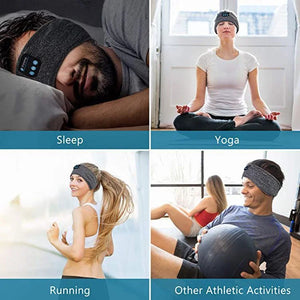 Bluetooth Thin Soft Elastic Comfortable Wireless Headband  Headset
