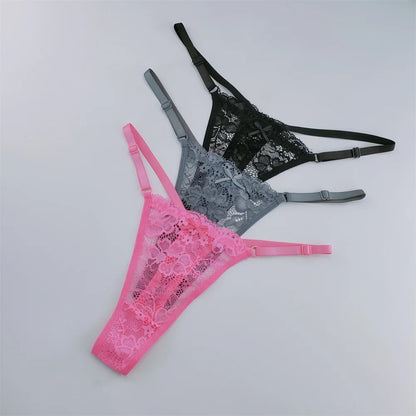 3Pcs Lace Thongs