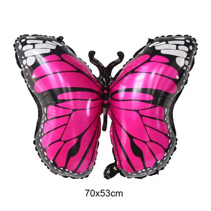 Large Butterfly Aluminum Foil Balloon - Party Decor & Photo Prop