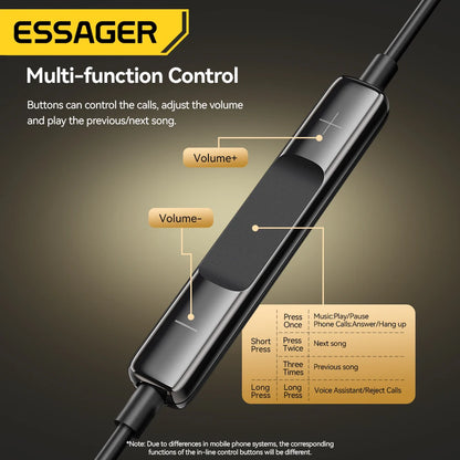 Essager 3.5mm Wired Earphones with Microphone