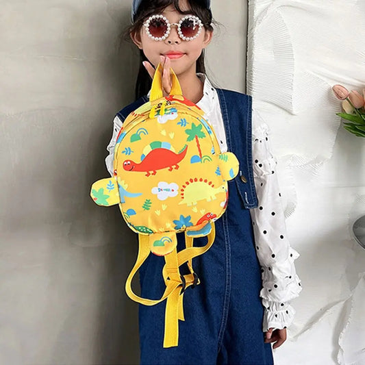 Kids Cartoon Dinosaur Nylon School Backpack – Toddler & Kindergarten Bag