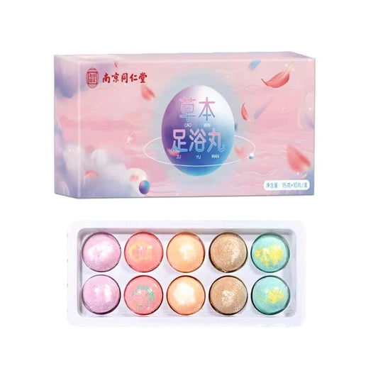 10-Piece Natural Aromatherapy Handmade Bath Bomb Gift Set