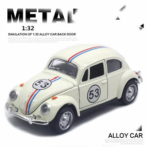 1:32 Vintage Die-Cast Volkswagen Beetle Race Car