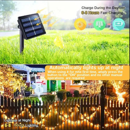 Outdoor Solar String Lights (100 LED / 8 Lighting Modes)