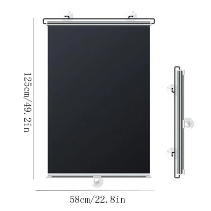Cordless Retractable Roller Shades No Drilling Blackout