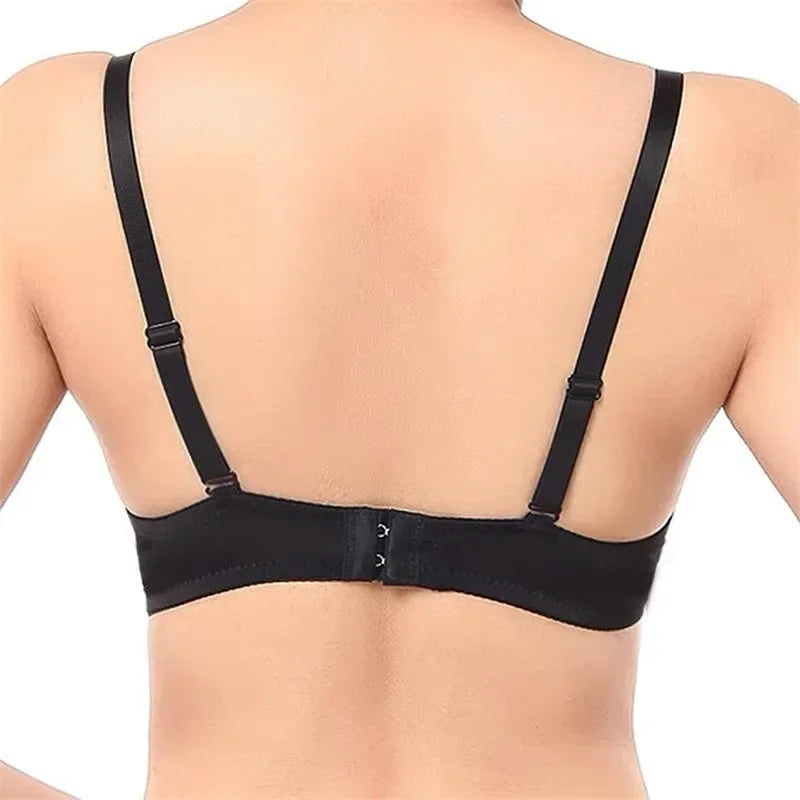 Women's Wireless Push-Up Plunge Sequined Bra