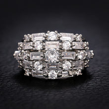 Huitan Wide Ring with Cubic Zirconia