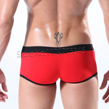 Men's Breathable Open-Pouch Cotton Boxer Briefs