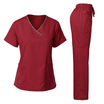 MERTRAW Women's Surgical Scrub Tops & Pants Set