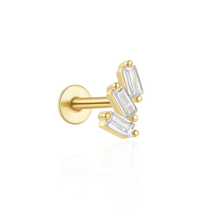 CANNER Simple Flat Head Pierced Stud Earrings
