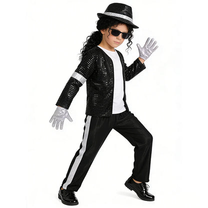 Kids' Michael Jackson Inspired Pop Star Costume Set