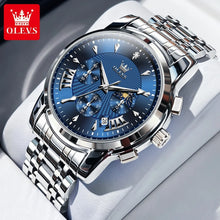 OLEVS Waterproof Stainless Steel Chronograph Quartz Watch