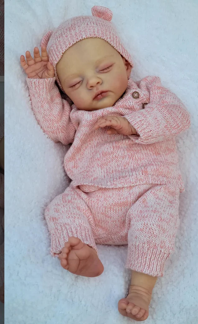 19 Inch Lifelike Reborn Lily & Irys Twins Soft Body Baby Dolls