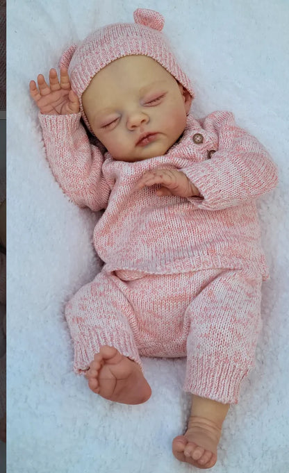 19 Inch Lifelike Reborn Lily & Irys Twins Soft Body Baby Dolls