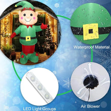 5FT Inflatable Christmas Elf Boy with Built in LED Lights