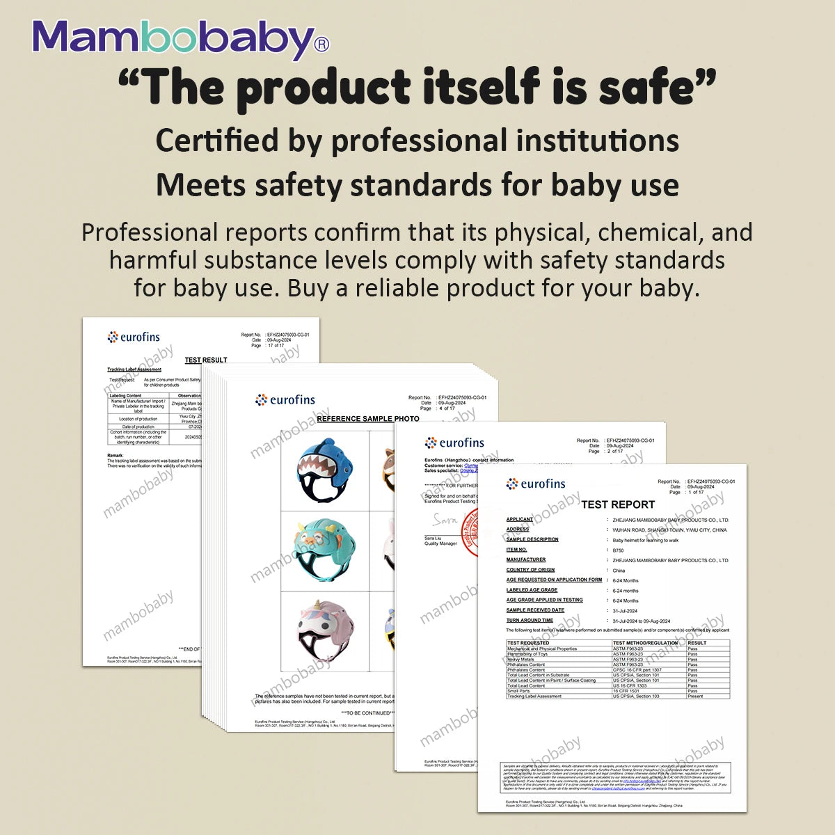 Mambobaby Safe Anti-Shock Baby Helmet Head Protector