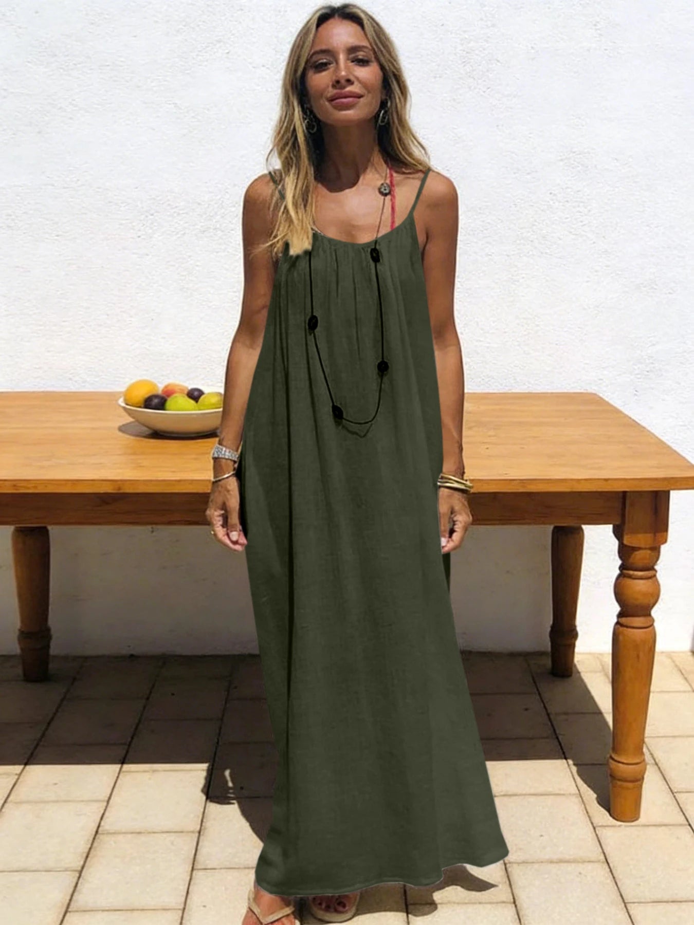 Strapless Backless Long Loose Dress