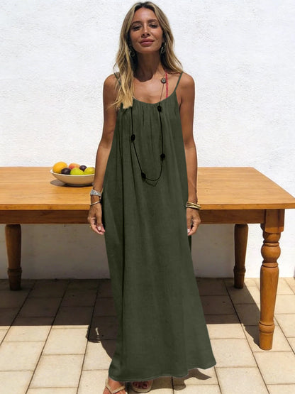 Strapless Backless Long Loose Dress