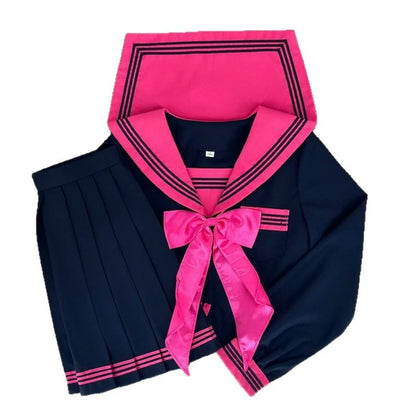 Japanese College JK Sailor Uniform & Pleated Skirt Set
