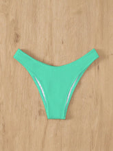 Three Point Non-Steel Ring Gathered Tail Wave Swimsuit