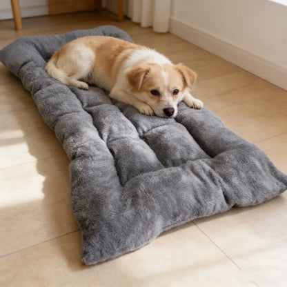 Plush Dog Bed Sofa & Thickened Pet Crate Mat