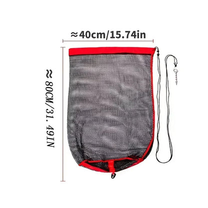 Collapsible Thick Live Fish Net w/Bundle Mouth