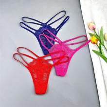 3 Pcs Lace Thin Strap Thongs