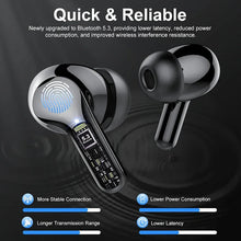 Wireless BT5.3 with ENC Noise Cancelling 48H LED Display Ear Buds IP7