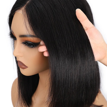 Wear And Go Glueless Human Hair Bob Straight Wig