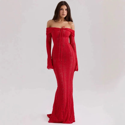 Suninheart Elegant Lace Bodycon Party Dress - Sleeveless V-Neck Evening & Event Midi/Maxi Gown