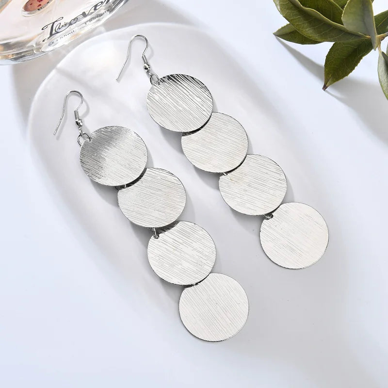 Floating Long Hook Earrings