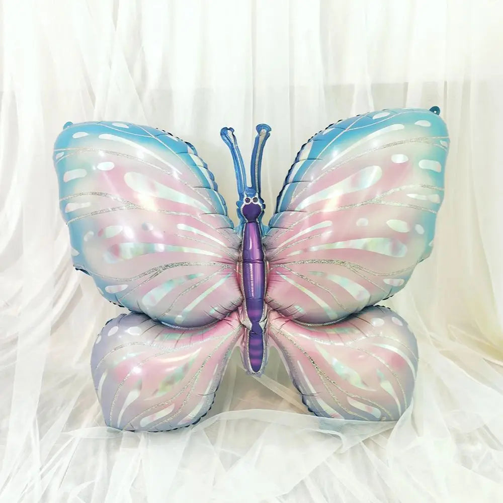 Large Butterfly Aluminum Foil Balloon - Party Decor & Photo Prop