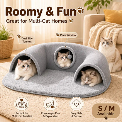 Ultra-Soft Winter Warm Plush Pet Sofa Bed with Raised Edges
