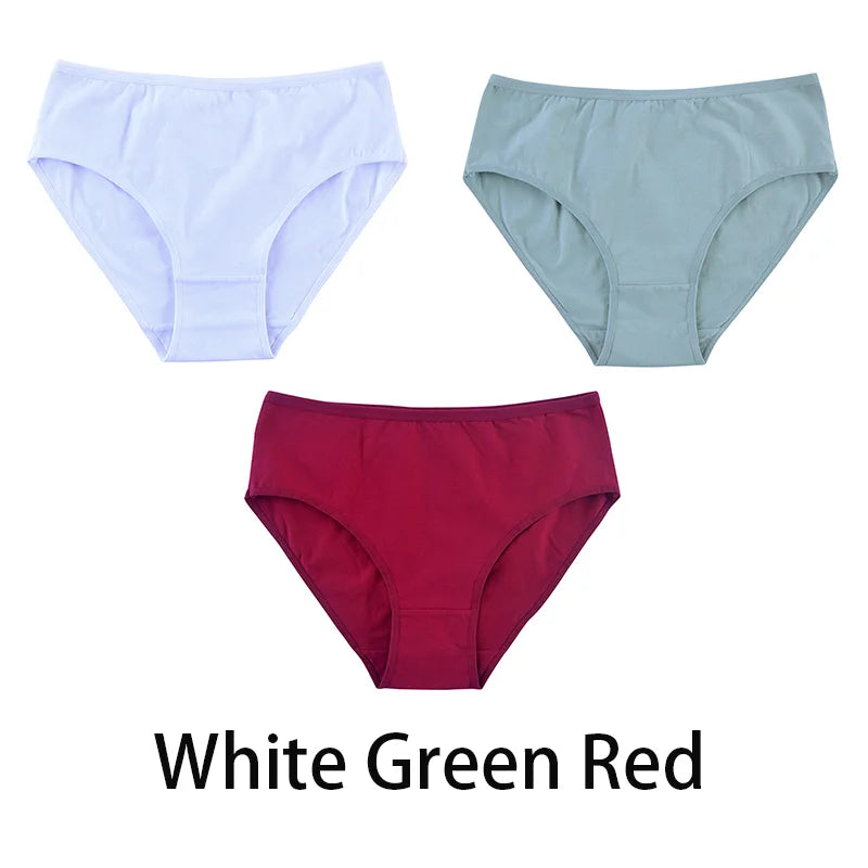 3PCS Seamless Cotton Panties