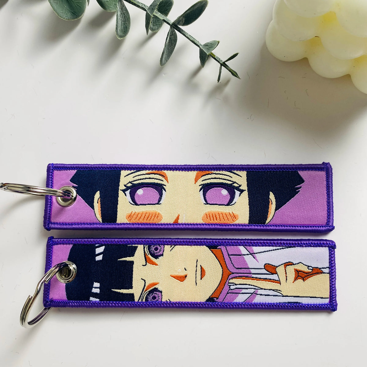 Anime Character Embroidered Key Tag