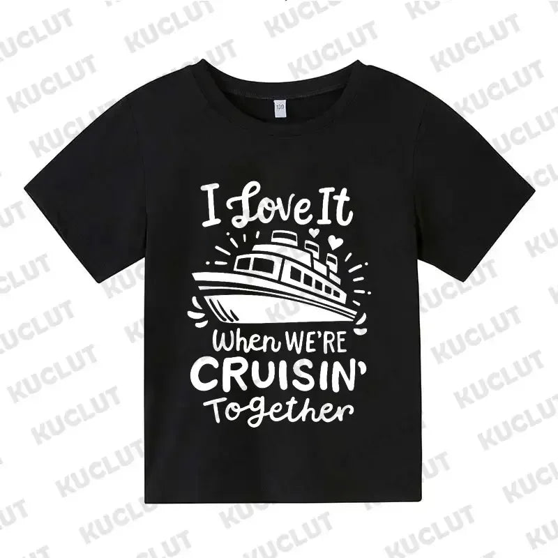 Family Cruise Squad Matching Graphic T-Shirt | Adult & Kids Vacation Tee