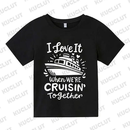 Family Cruise Squad Matching Graphic T-Shirt | Adult & Kids Vacation Tee