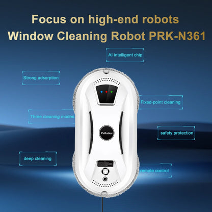 PuRuiKai 5600Pa Automatic Window Cleaning Robot with Remote Control