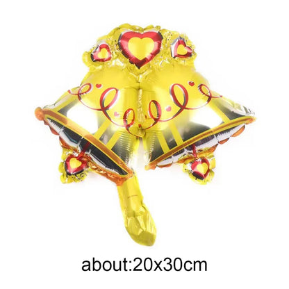 Mini Christmas Foil Balloons - Holiday Party Decor & Background