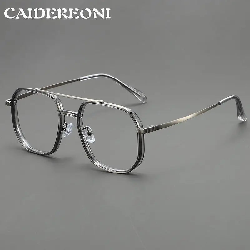 Retro Aviator Anti-Blue Light Glasses with Custom Reading Lenses
