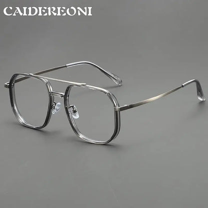 Retro Aviator Anti-Blue Light Glasses with Custom Reading Lenses