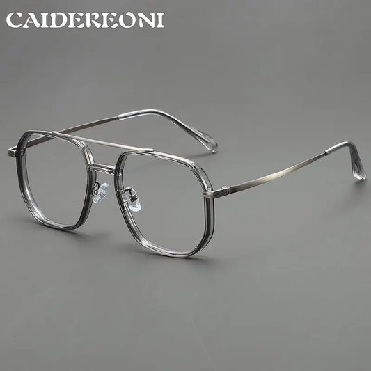 Retro Aviator Anti-Blue Light Glasses with Custom Reading Lenses