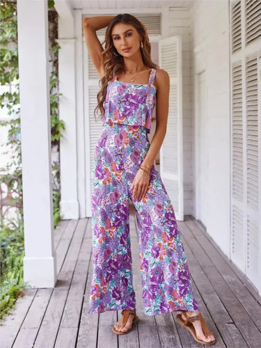 Elegant Long Wide Leg Sleeveless Jumpsuit