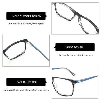 ZENOTTIC Japanese Style Square Glasses