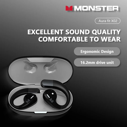 Monster AURA FIT X02 Bluetooth Headphones